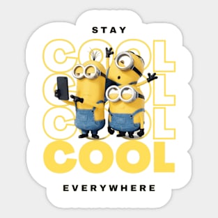 minions cool Sticker